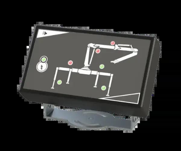 ALMEC CRS.349 pannello sinottico con fino a 20 LED, NFC e layout personalizzabile