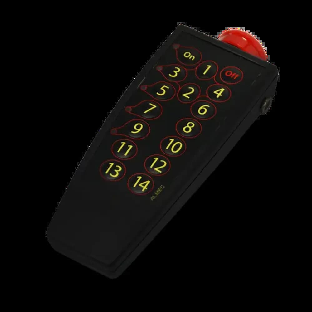 ALMEC AL14R.TX pulsante remoto con tastiera 10/14 tasti e codifica Hamming 434 MHz