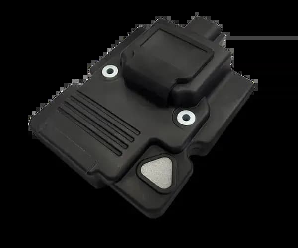 ALMEC RDC.EVO modulo radio bidirezionale con CAN‑bus, certificazioni SIL2/PLd e antenna SMA esterna